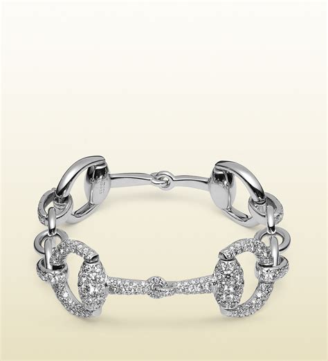 gucci horsebit bracelet white gold|Gucci jewelry horsebit collection.